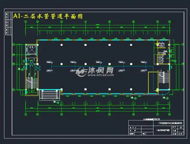 水系统轴测图a1-制冷机房平面图a1-一层水管管道平面图图纸参数图纸id