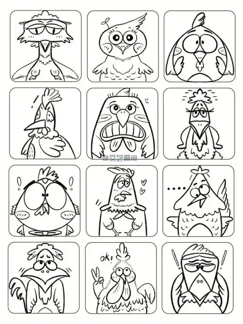 原创动物简笔画