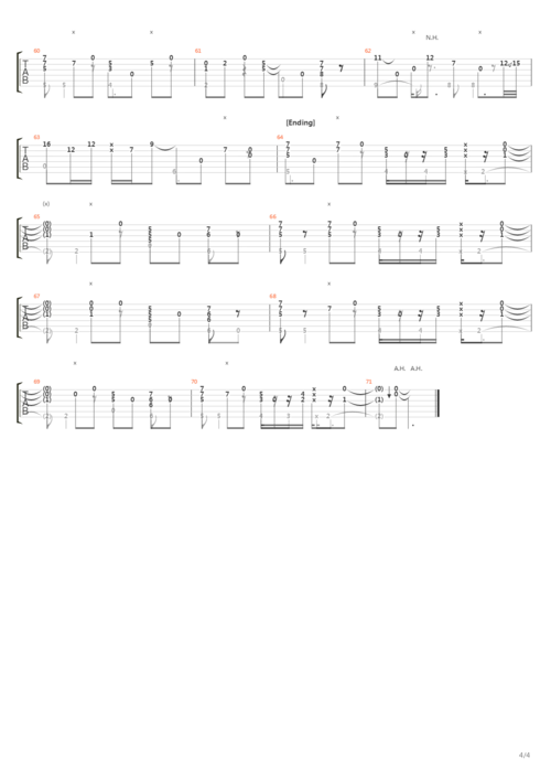月のナミダ(月亮的眼泪)吉他谱