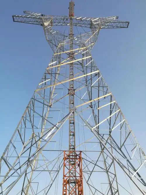 双摇臂抱杆组塔