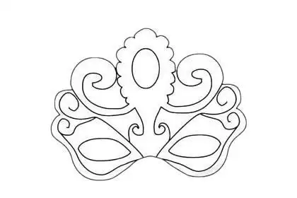 幼儿简笔画画面具