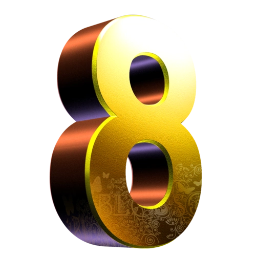 金色质感数字图片大全