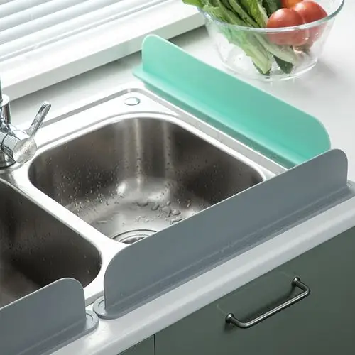 日本挡水板厨房家用水槽挡水神器水池防溅水挡板洗菜盆防水挡水条