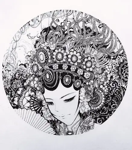 又简单又霸气的黑白画2