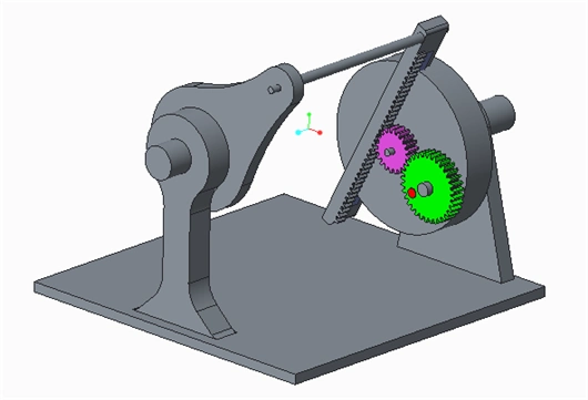 从动件做变角速度转动的行星齿轮导杆机构