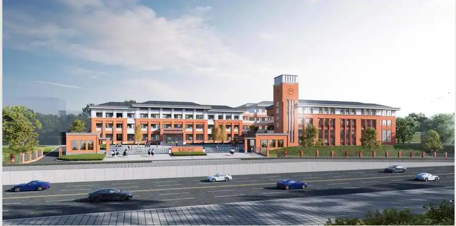 金阳北园小学项目位于洞阳镇北园村,设计规模24个班,新建教学楼,综合