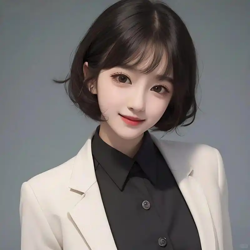 气质白色职业装女头像#可换脸#可漫改 能打动人的从来不是花言巧语