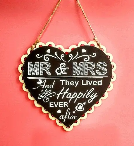 婚礼挂牌婚房装饰甜蜜欧式创意家居装饰品墙壁复古个性门牌壁饰