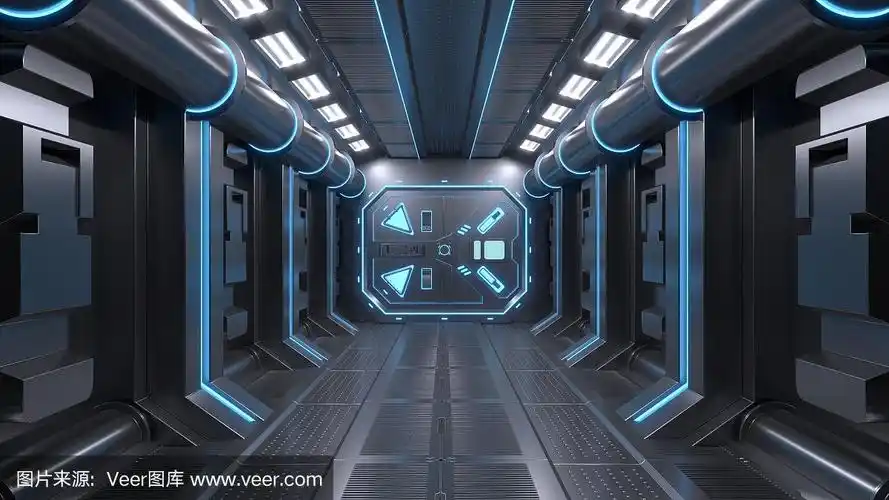 科幻背景小说室内房间