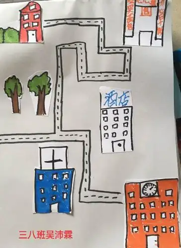 停课不停学,疫情期间小学三年级美术课第八周《上学的路》学生优秀