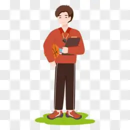 卡通矢量穿运动服的体育老师素材