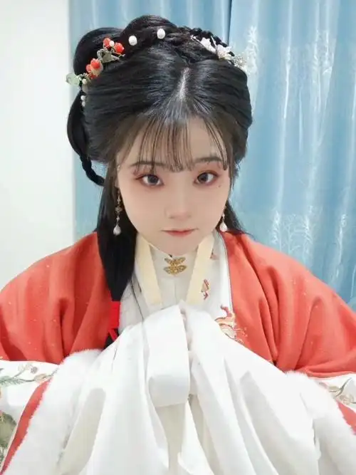 汉服发型超温柔可爱百搭新手明制少女发型