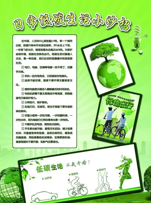 倡导低碳生活——海报