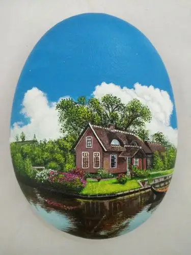 石头画童话小镇