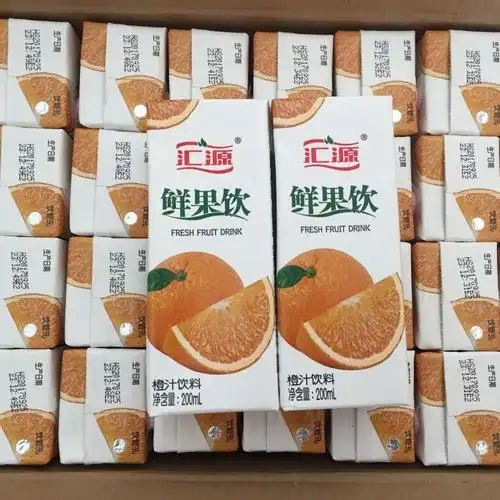 汇源果汁鲜果饮橙汁250ml*32盒橙汁饮料橘子水桔子水果味饮料美团