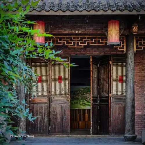 门掩黄昏 建筑 黄昏 中国风 古风 门 古朴 楼台 小楼