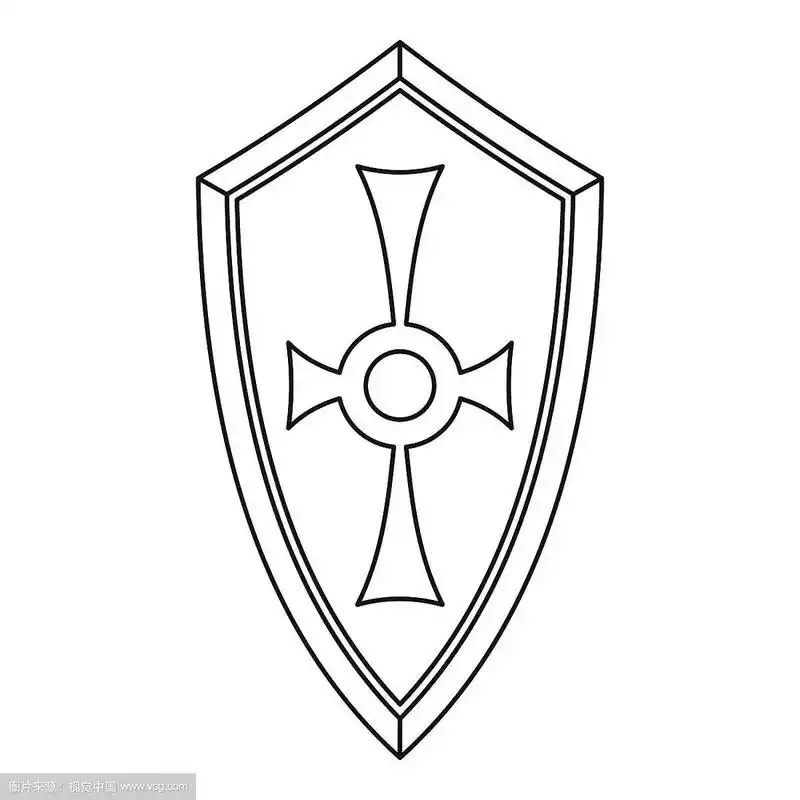 盾牌图标轮廓样式