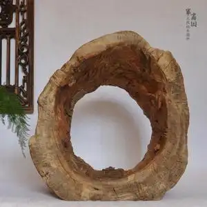 自然风化脱肉筋骨香樟木圈随形根雕 中式佛龛玄关软装工艺品摆件