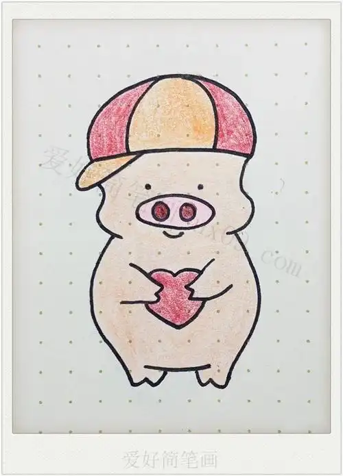 可爱的麦兜简笔画画法步骤图片