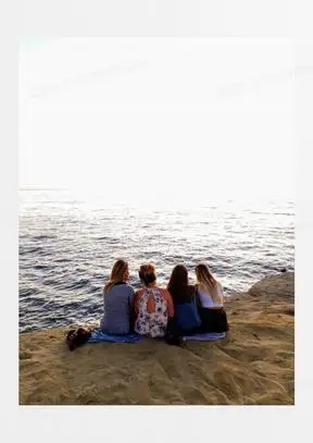 闺蜜四人背影图片