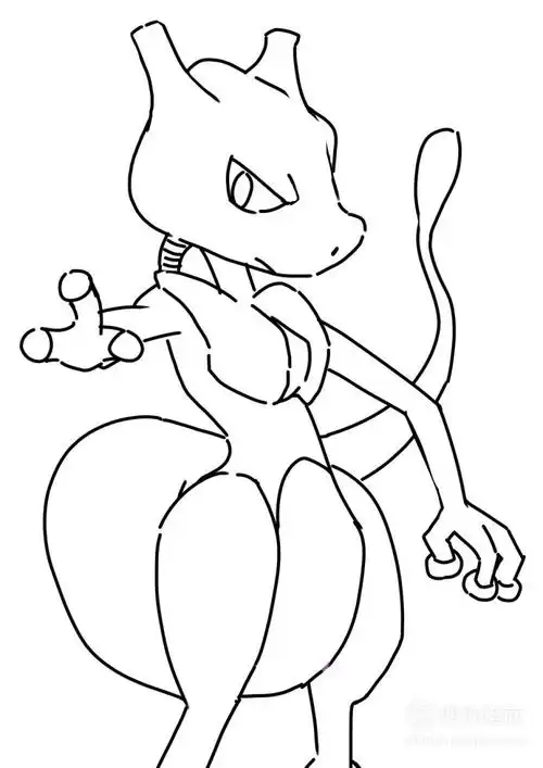 卡通简笔画超梦怎么画优质