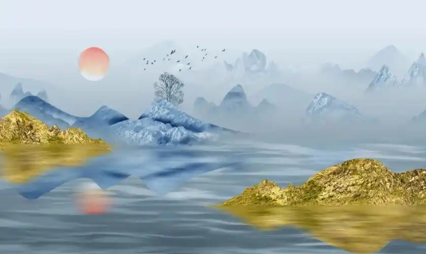 古风(国潮)#图片 #山水画 #水墨画