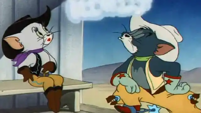 汤姆吐烟圈的技术太厉害了!为讨好小猫,汤姆这波操作太帅了!