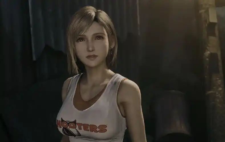 最终幻想7重制版蒂法猫头鹰酒吧女服务员露脐装mod