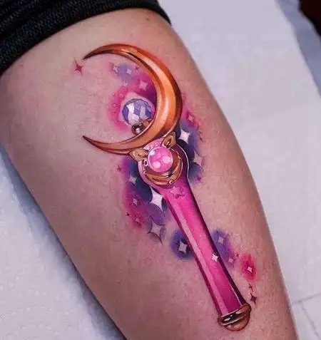 tag标签:newschool仙女棒小臂new school小臂魔法棒纹身图案tag标签