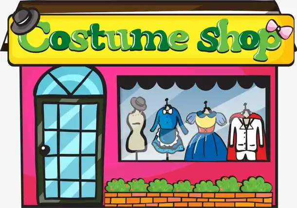 家服装店卡通商店