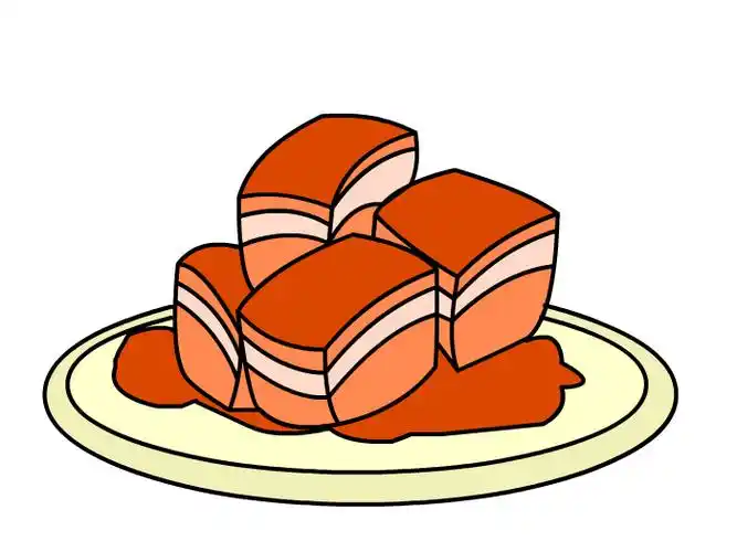 红烧肉怎么画 红烧肉简笔画-养娃家
