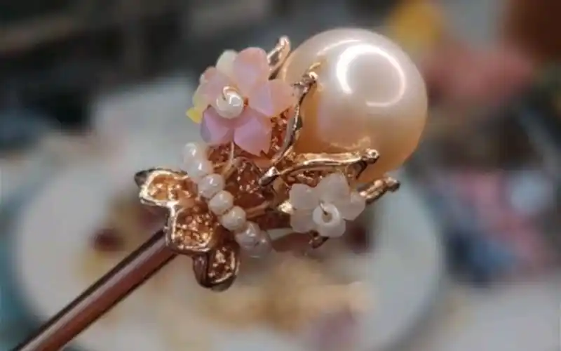 【客定】一个富婆小姐姐来料定制的海水珍珠簪7678(657927