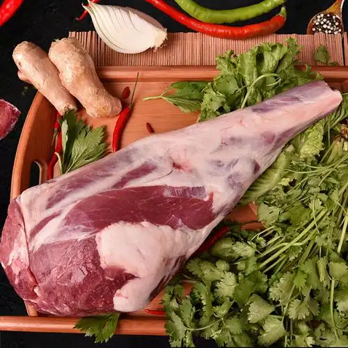 内蒙古草原冷鲜带骨羊后腿5斤内蒙古散养羊腿新鲜羊腿炖煮食材