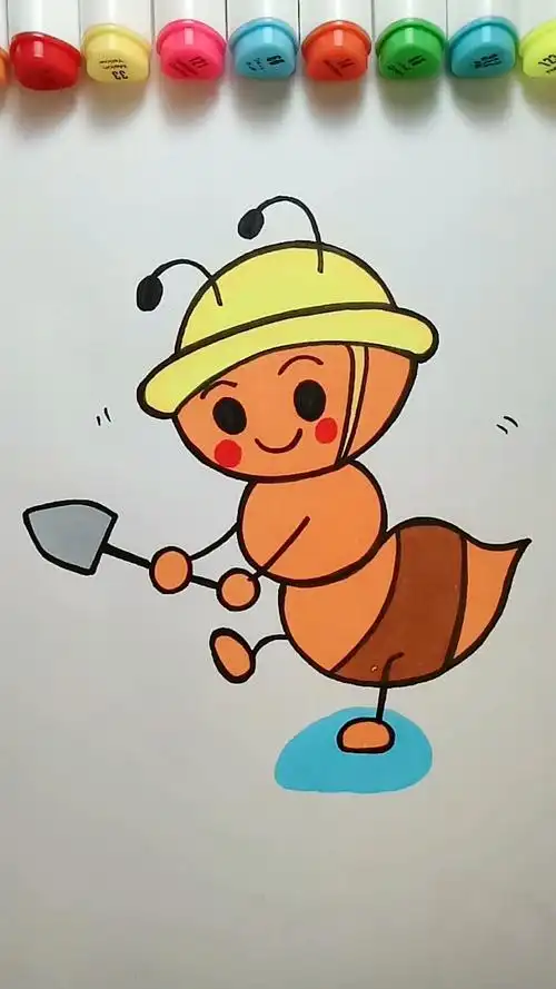 简笔画#简笔画蚂蚁