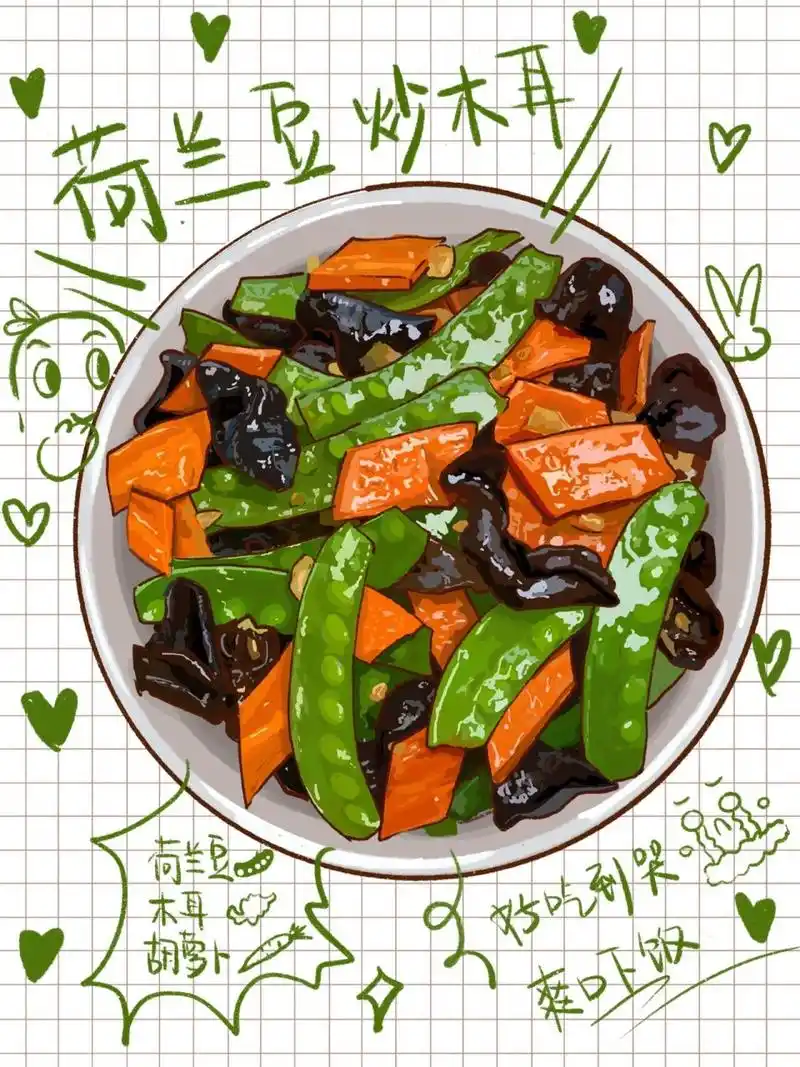 50道家常菜的手绘菜谱(7)一看就会系列 78绘画工具:ipad 78软件