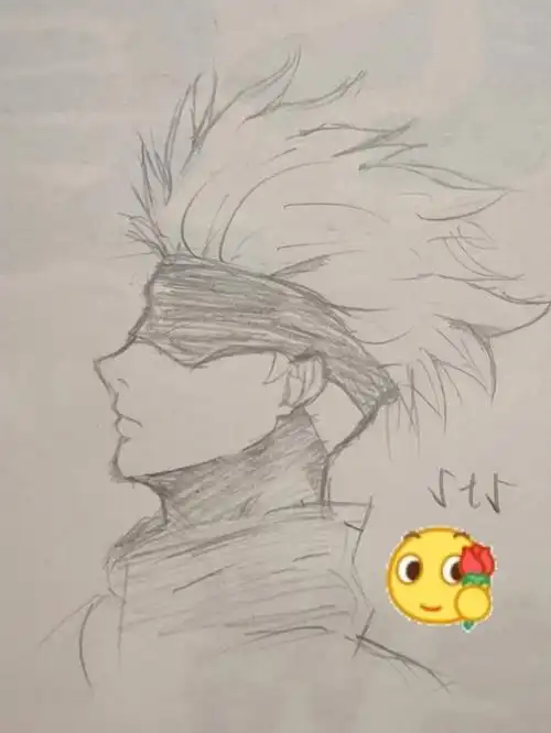 咒術回戰  #五条悟  #手绘临摹  浅摸一个5t5