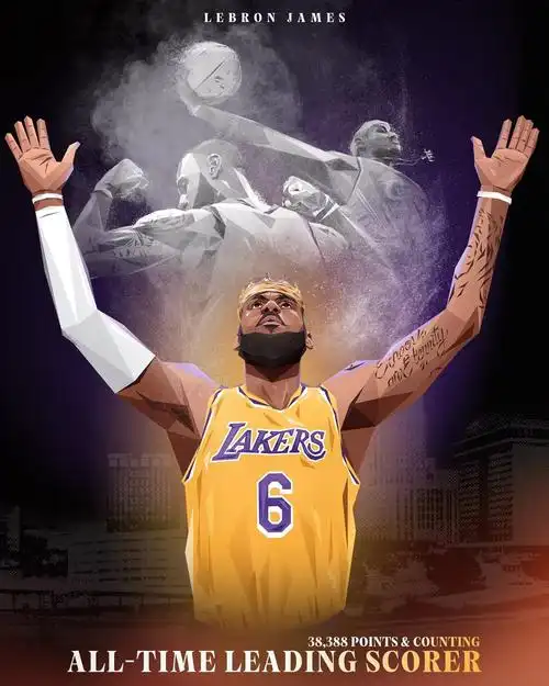 各方海报祝贺詹姆斯加冕历史得分王? 你更喜欢哪张?【爱哟网】