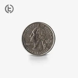 【tcc新店 现货】25美分 4分之1 美元 硬币 quarter dollar coin