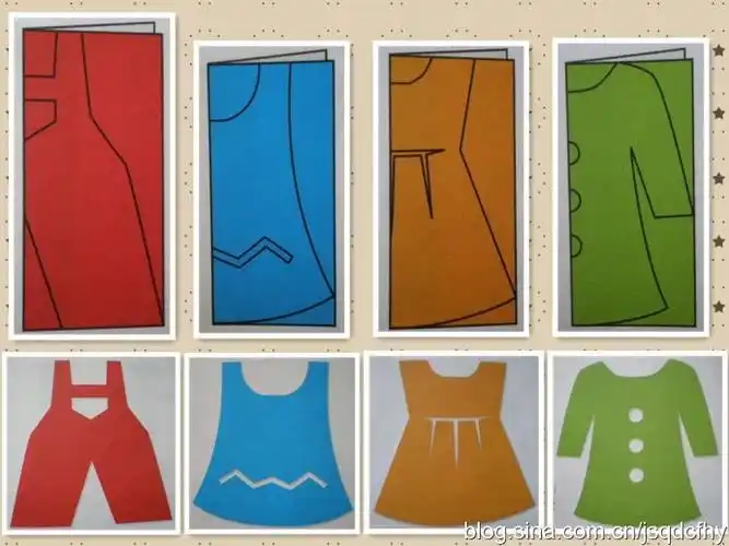 亲子剪纸有关一套衣服