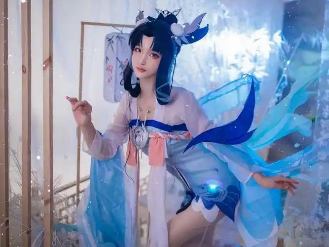 王者荣耀嫦娥如梦令cosplay美腿古风写真_小吖的太阳-站酷zcool
