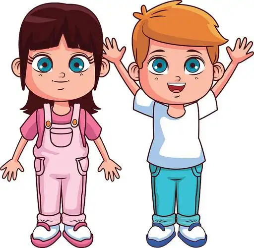 卡通可爱的孩子图片