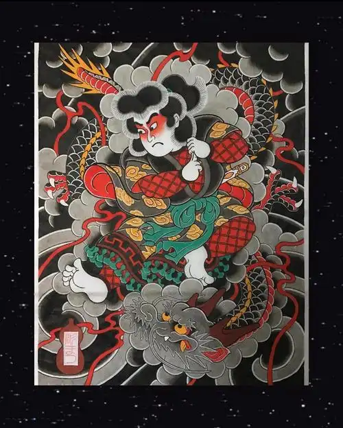 老传统般若樱花鲤鱼