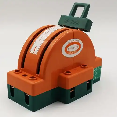 全铜2p100a双投闸刀开关220v双荷家用向负倒顺开关双电源转换开关