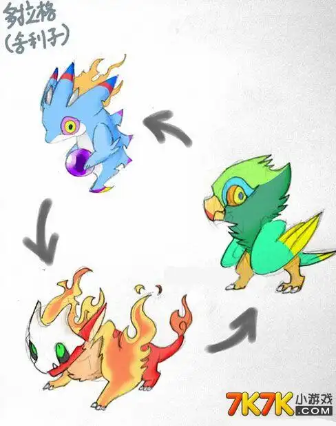 约瑟传说自创精灵 三主宠_约瑟传说手绘_赛尔号2