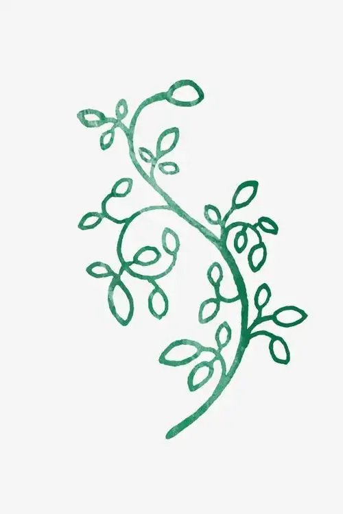 手绘花藤