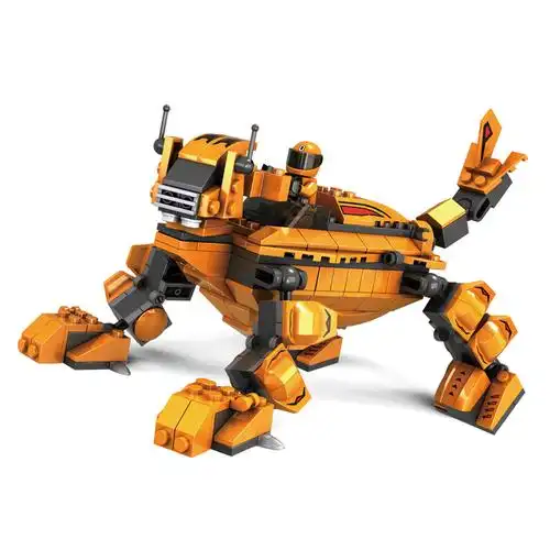 正品巧乐童 乐高式变形机器人拼装拼插积木益智玩具 酷跑30101-03