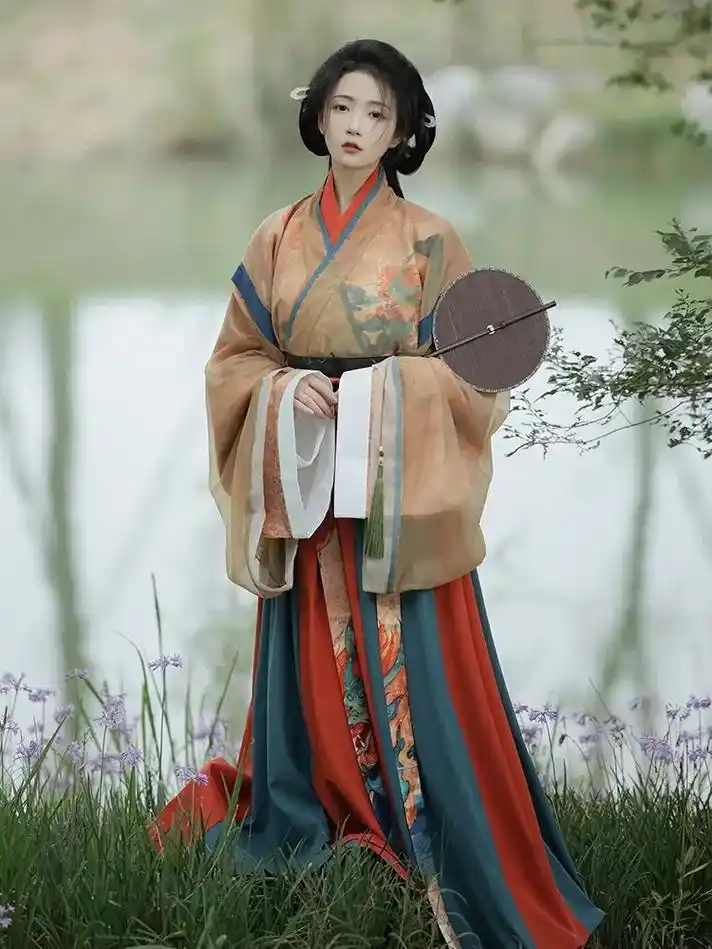 绣罗衣夜未央晋制交领襦裙齐腰汉服男女仙气飘逸中国风秋冬非古装