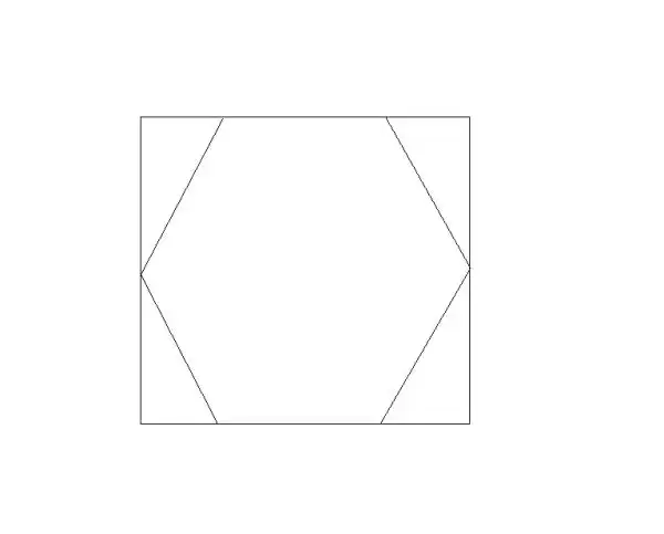 在一个正方形里怎样能画出一个正六边形?_百度教育