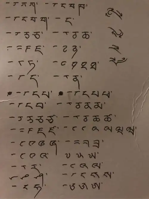 藏文字母如何书写?