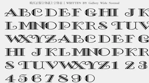 字体预览 大写字母